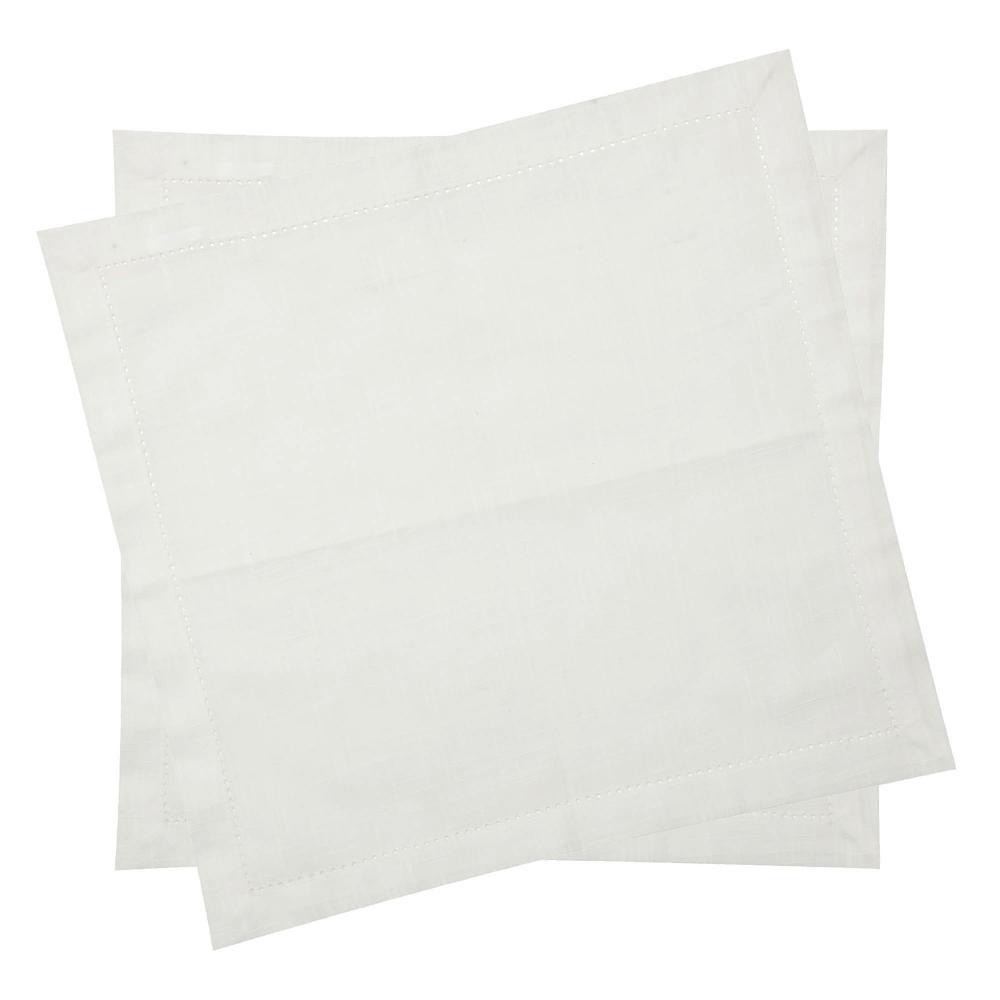 2 Guardanapos Ponto Ajour Wolff Luxode Algodão Off White em Oferta na Shopee