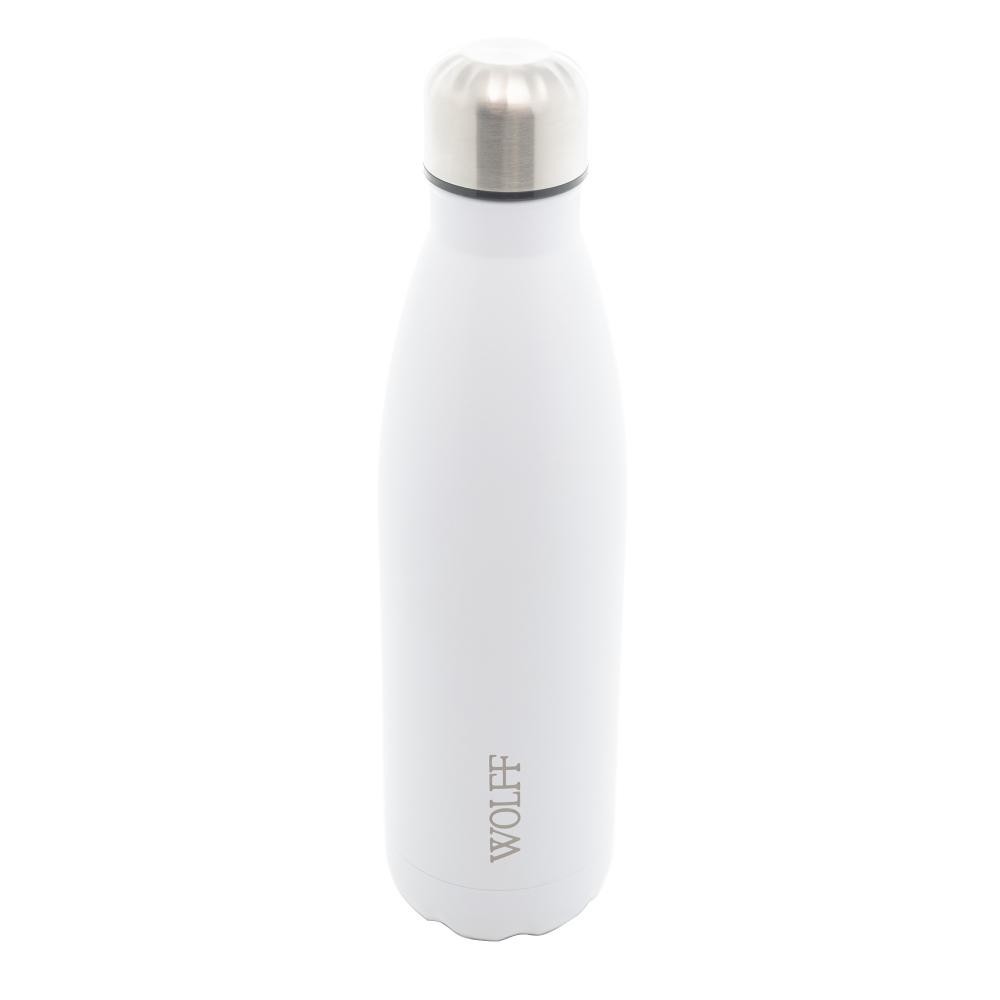 Garrafa Térmica Wolff Ice de Aço Inox Parede Dupla Branca