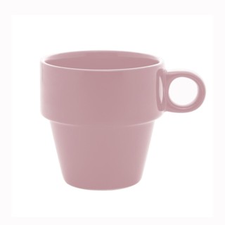 Xícara de Café Empilhável Lyor Rosa de Ceramica 90ml
