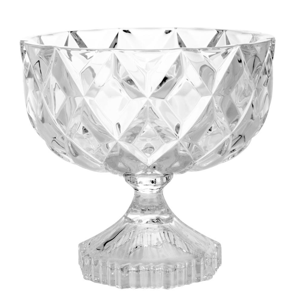 Centro de Mesa Lyor Deli Diamond de Cristal Incolor - Home & Living