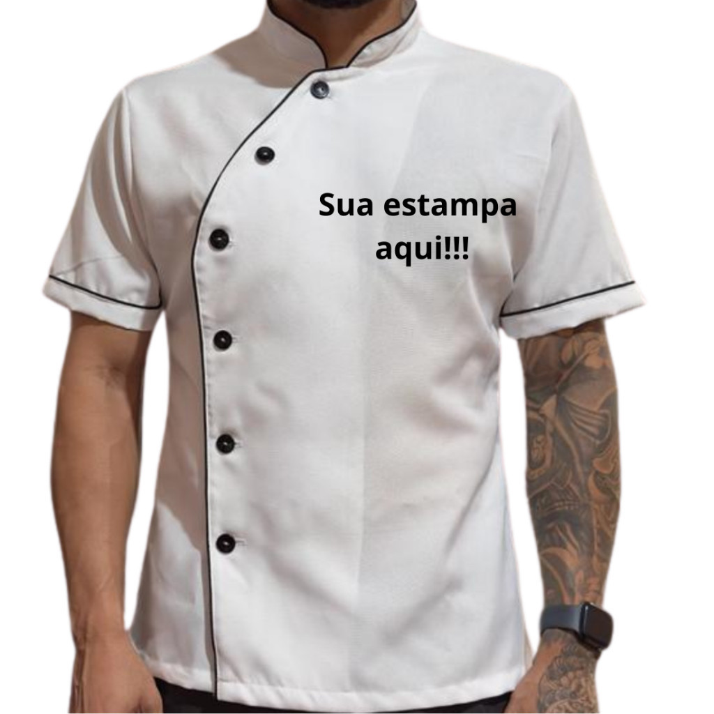 Dolma personalizado com sua marca/nome chef de cozinha em Oxford uniforme profissional