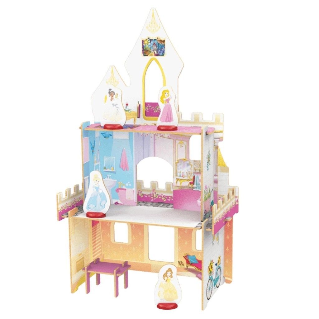 Detalhes do Brinquedo Playset Castelo das Princesas Disney 29 Peças para Crianças a Partir de 3 Anos Xalingo