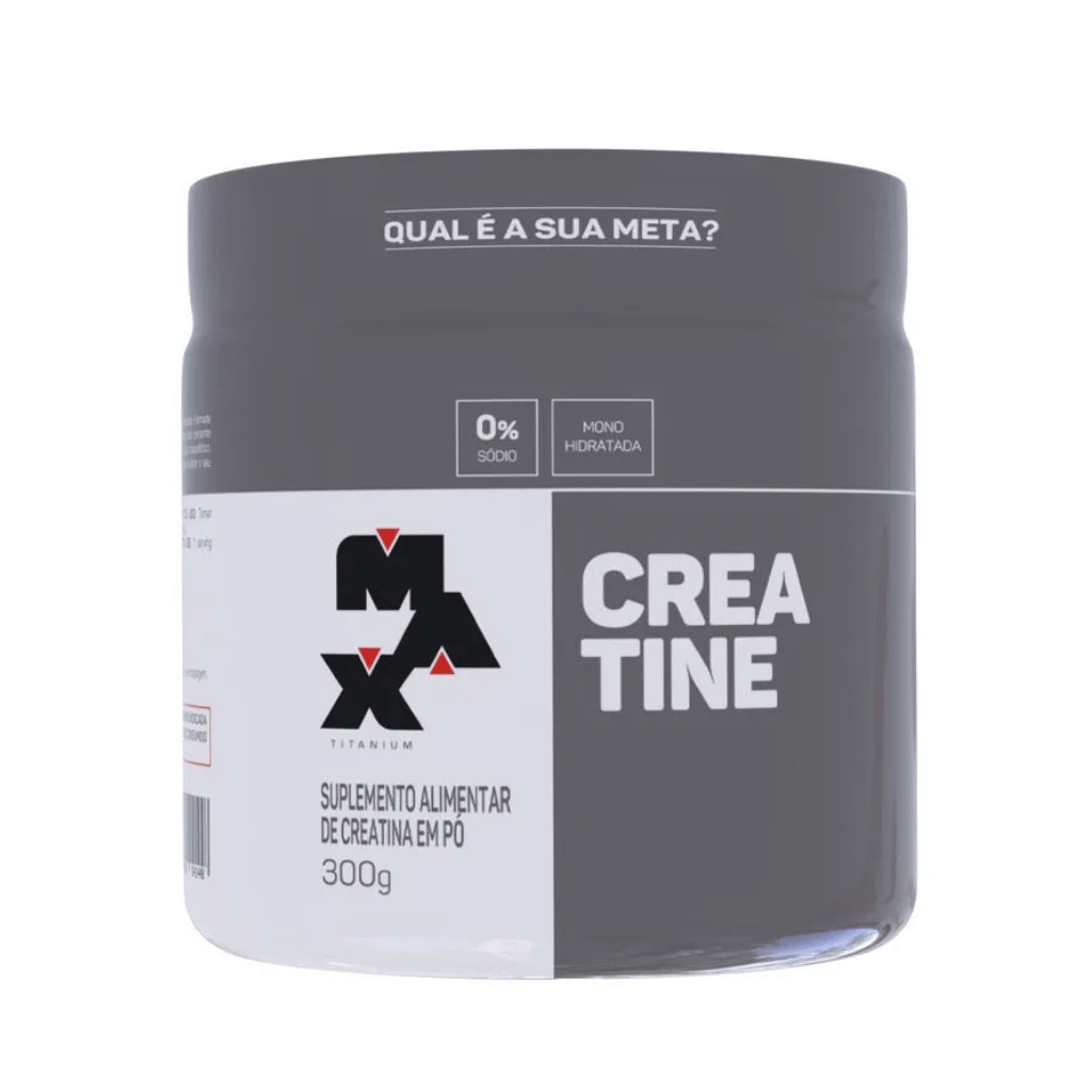 Creatina Max Titanium 300g  Creatina 100% Pura Creatina Monoidratada Creatina Max Titanium Original