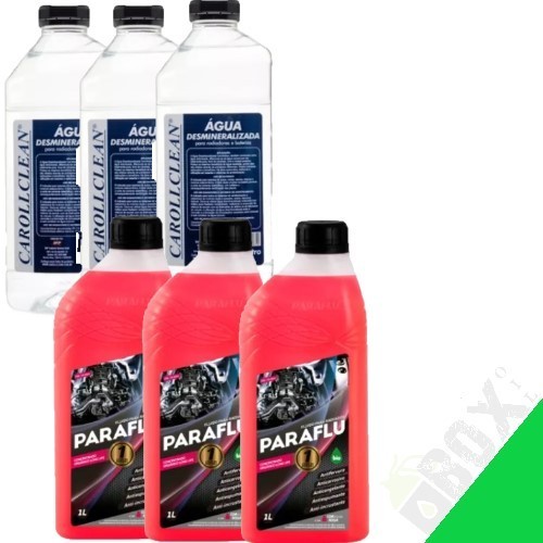 KIT 3 PARAFLU CONCENTRAO ROSA MAIS 3 AGUAS DESMINERALIZADA
