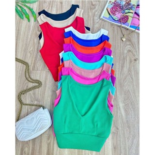Cropped Decote V feminino
