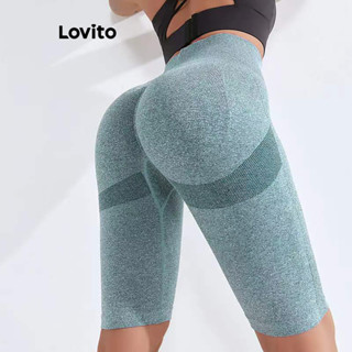 Lovito Shorts Esportivos Esportivos Em Patchwork Colorblock Para Mulheres LNL43096