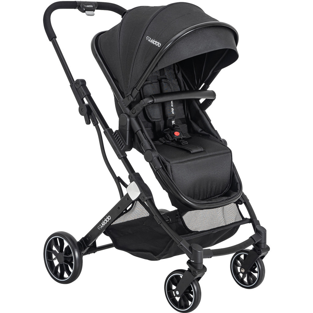 Carrinho de Bebe Moises Compacto Passeio Kiddo Zig Zag Preto em Oferta na Shopee