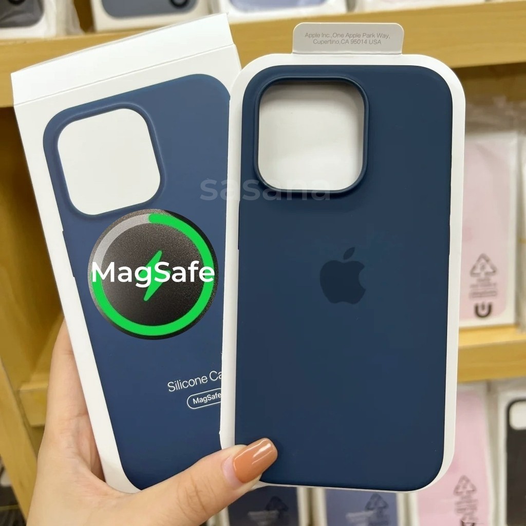Tempestade Azul MagSafe Silicone Líquido Para iphone 16/15/14/13/12/Pro Max/Plus/mini Caixa Telefônica De Alta Qualidade pop-up Animado em Oferta na Shopee