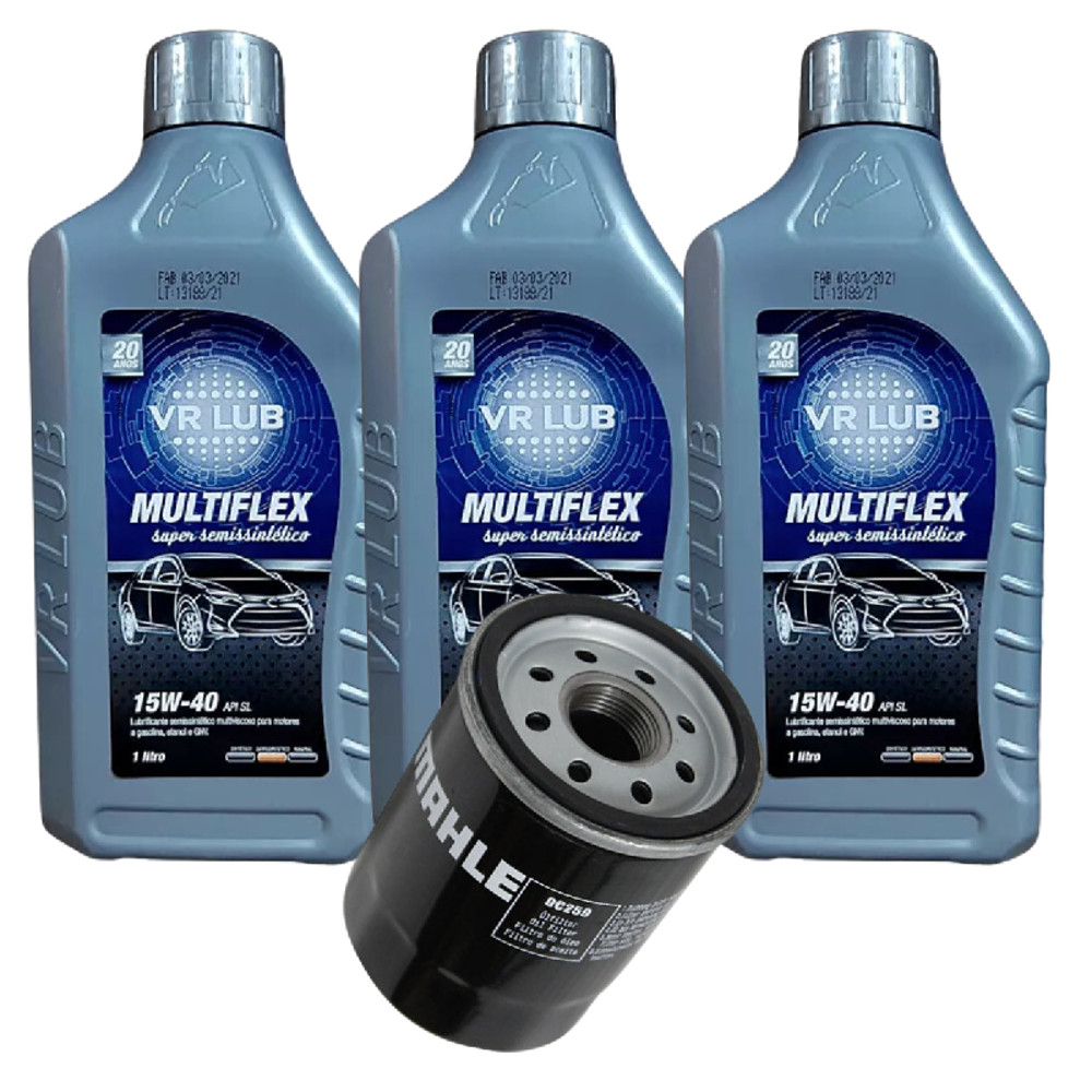Kit Troca Oleo 15w40 Semi Sintético Mobil Motor Fiat Fire 1.0 1.4 8v Uno Palio Strada Siena Doblo Fiorino Punto Flex Gasolina Álcool em Oferta na Shopee