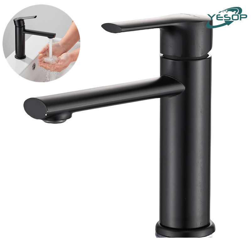Torneira Monocomando Bica Alta Banheiro Quente e frio Dourada/Cromada/Preto Yesop