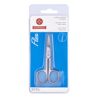 Tesoura Para Unhas Flex Curva Inox Mundial Bc-323 em Oferta na Shopee