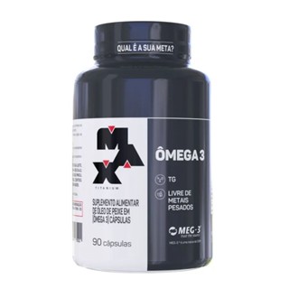 Ômega 3 Pote com 90 Cápsulas - Max Titanium em Oferta na Shopee
