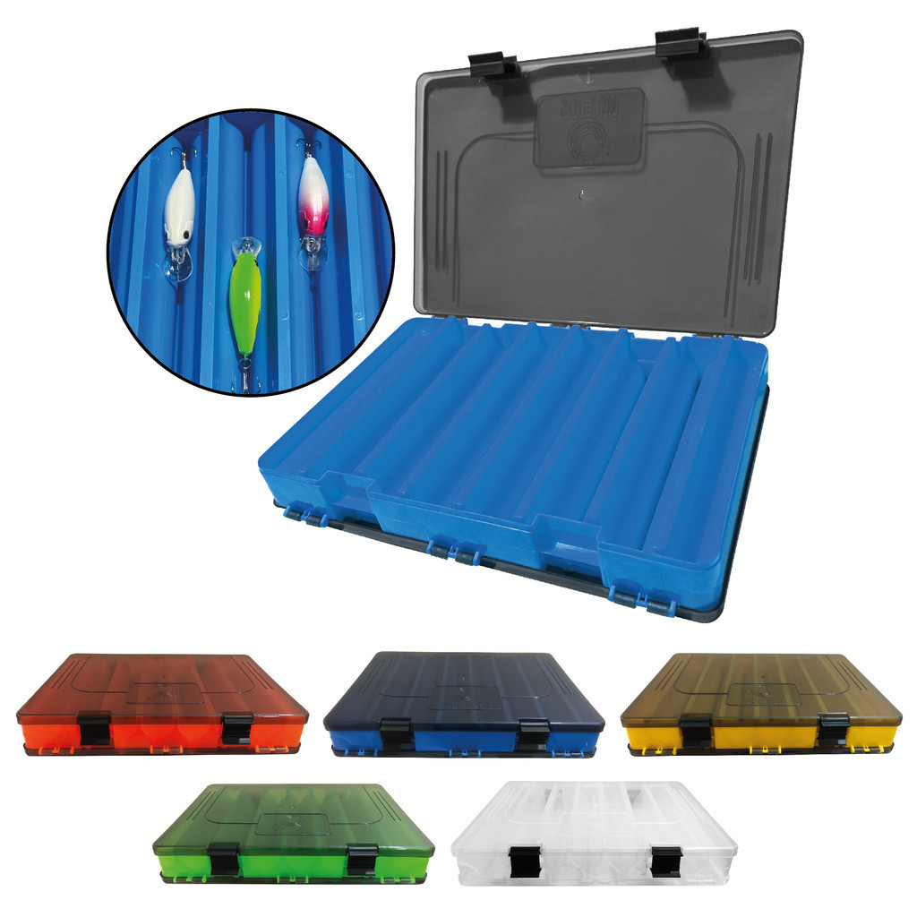Estojo Pesca Duplo Colorido Isca Artificial 14 Divisórias Bait Box Organizador em Oferta na Shopee