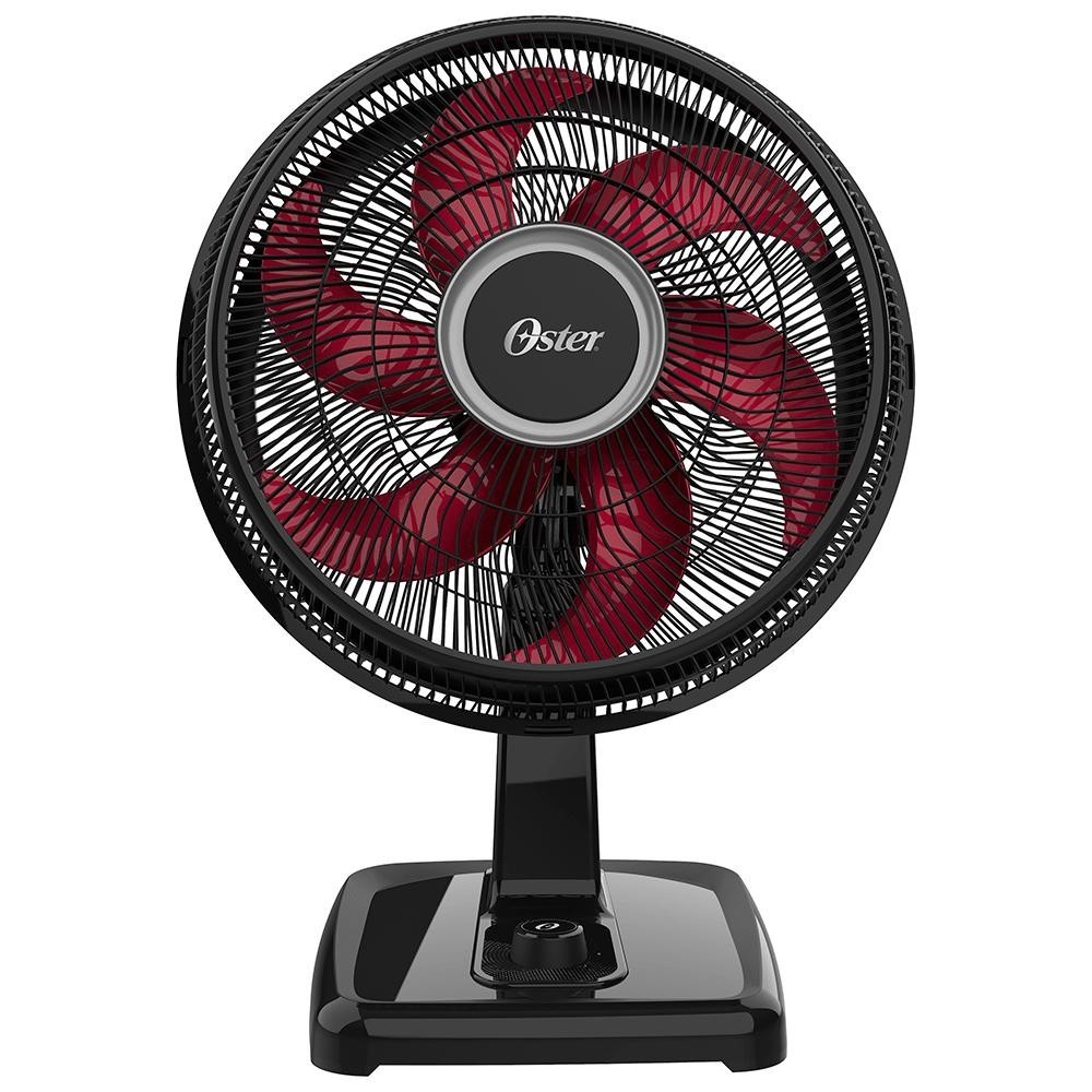 Ventilador Oster Power Fresh, 40cm, 3 Velocidades, Preto e Vermelho - OVTR481 220V em Oferta na Shopee