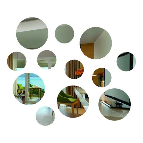 Espelhos Decorativos Redondo Kit 12 Peças Pequeno em Oferta na Shopee