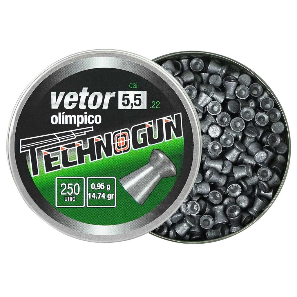 CHUMBINHO VETOR 5.5MM 250UN 14,24GR TECHNOGUN