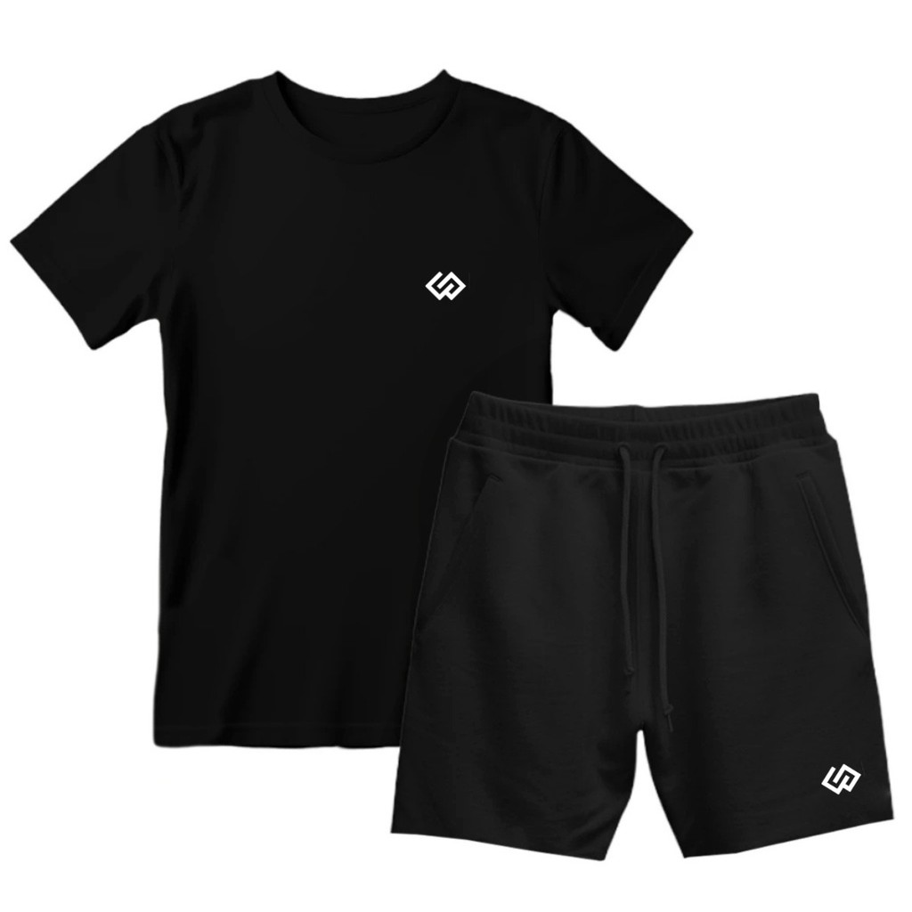 Kit Conjunto Infantil Menino Camiseta + Short Bermuda Infantil Verão Estampado Masculino Infantil