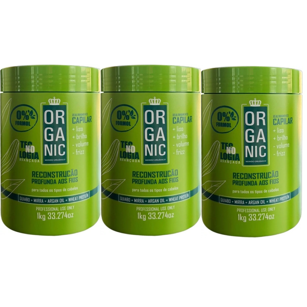 3 redutox organico vegano vegetal  S/F  resultado antifrizz anti queda maravilhoso 1kg cada