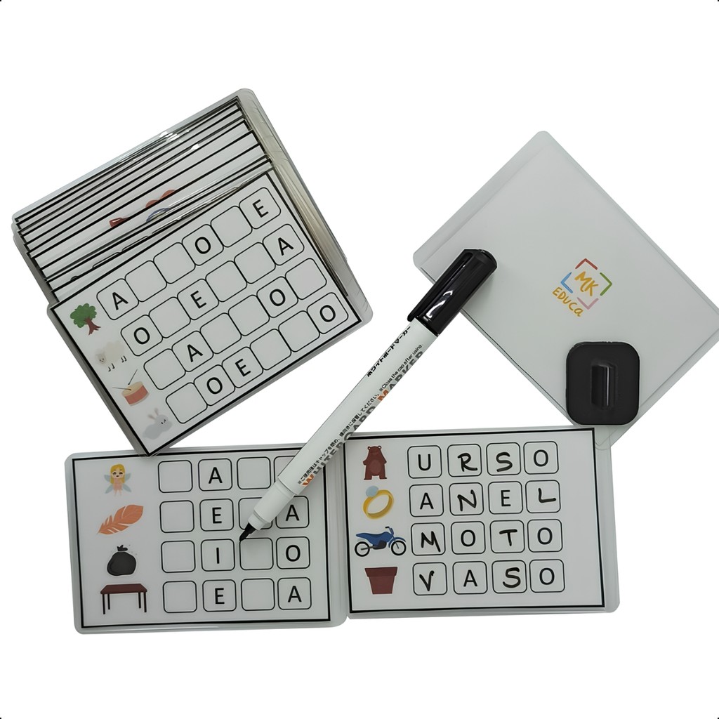 Jogo Pedagógico Complete Com As Consoantes em Oferta na Shopee