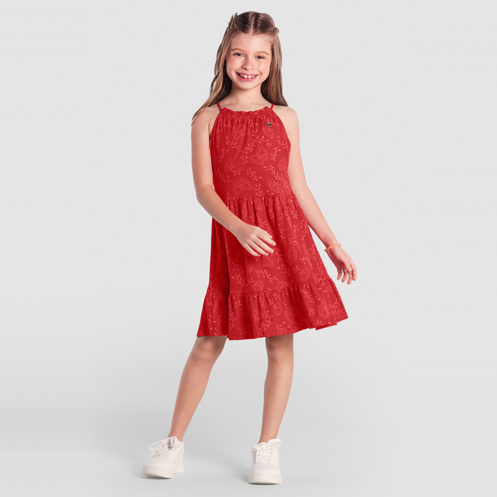 Vestido Infantil Menina de Borboleta - Brandili - Baby & Kids Fashion