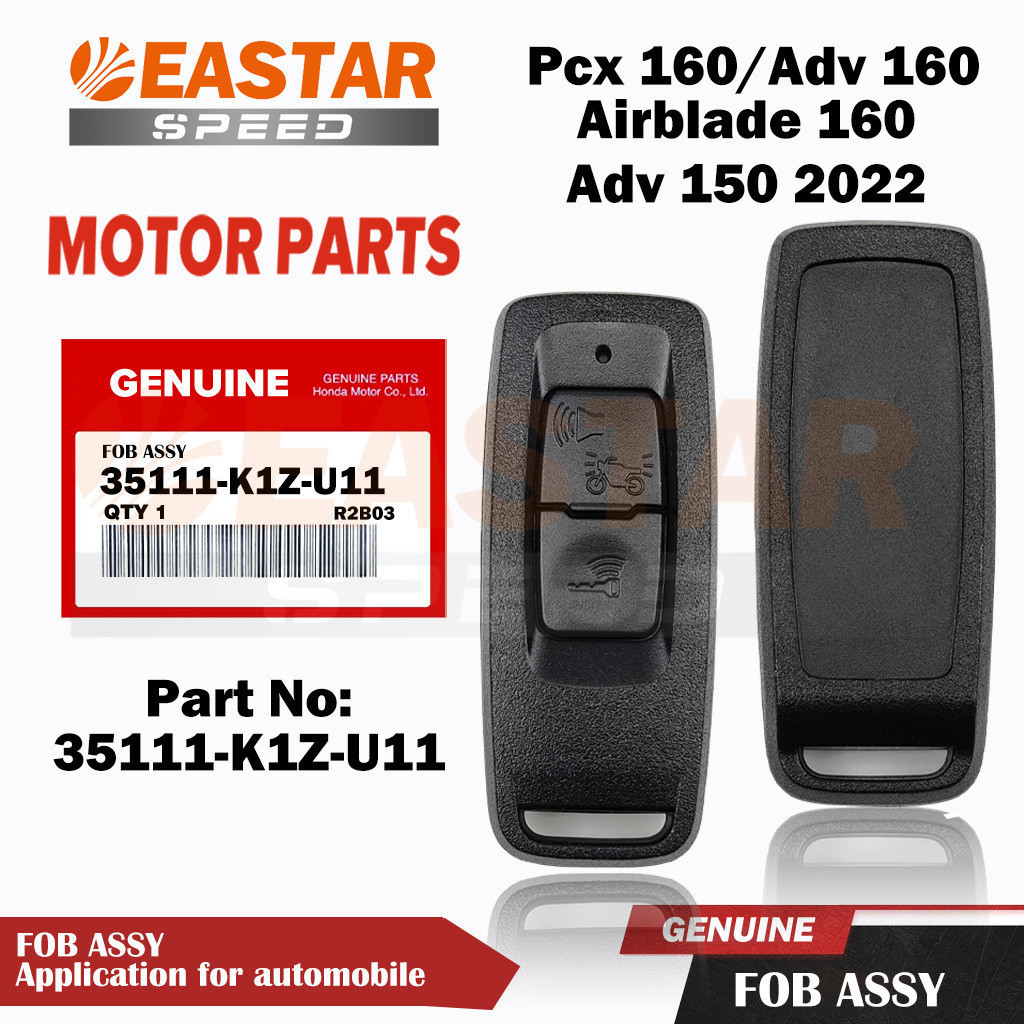 Chave Remota Genuína Original Para Pcx 160 (2021-2024)/Adv 150 2022/160/Airblade 160 (35111-K1Z-U11)