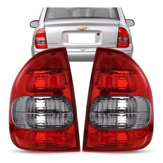JOGO LANTERNA TRASEIRA CORSA SEDAN CLASSIC 2000 A 2010 FUME