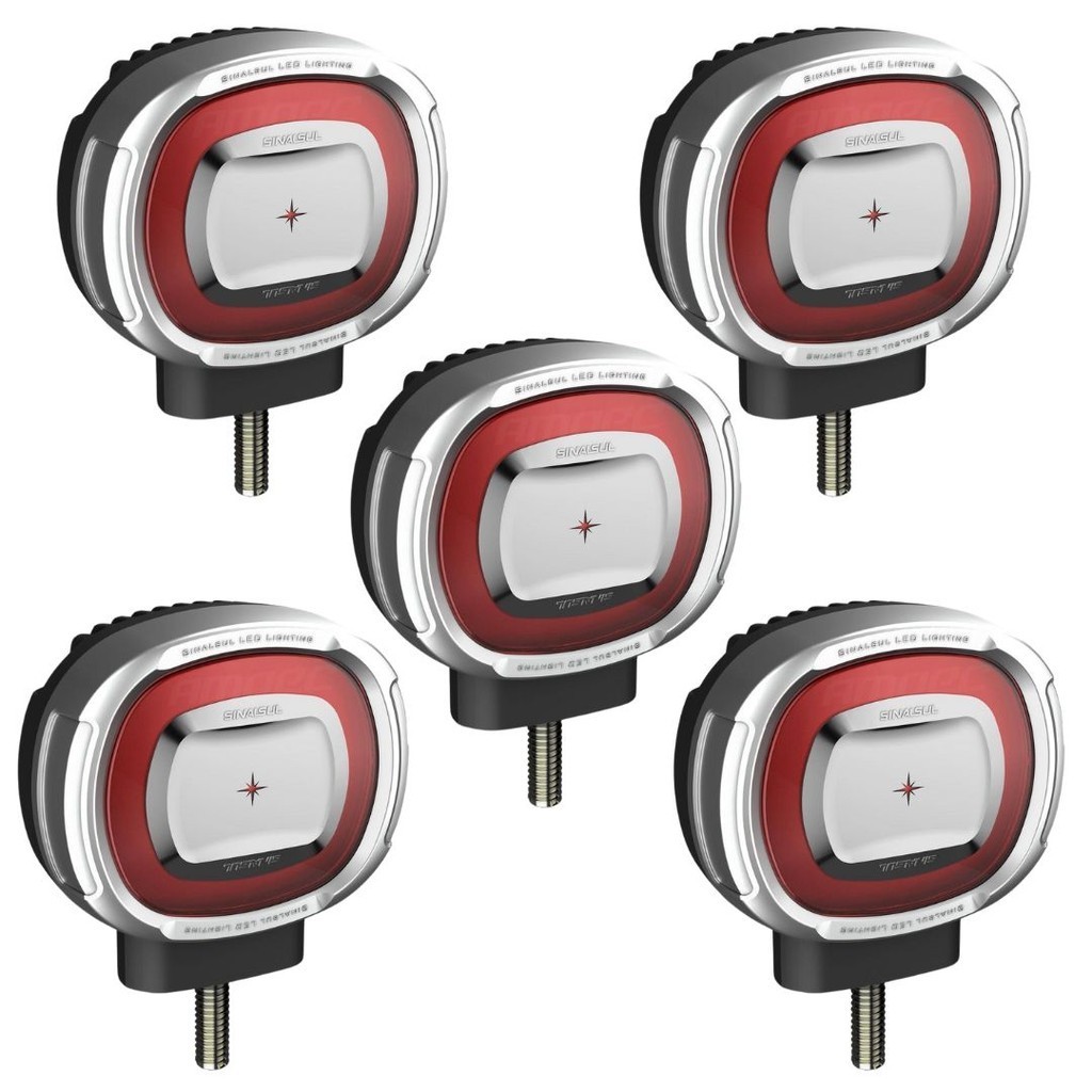 Kit 5 Lanternas Três Marias Foguinho Led Vermelha Anelar em Oferta na Shopee