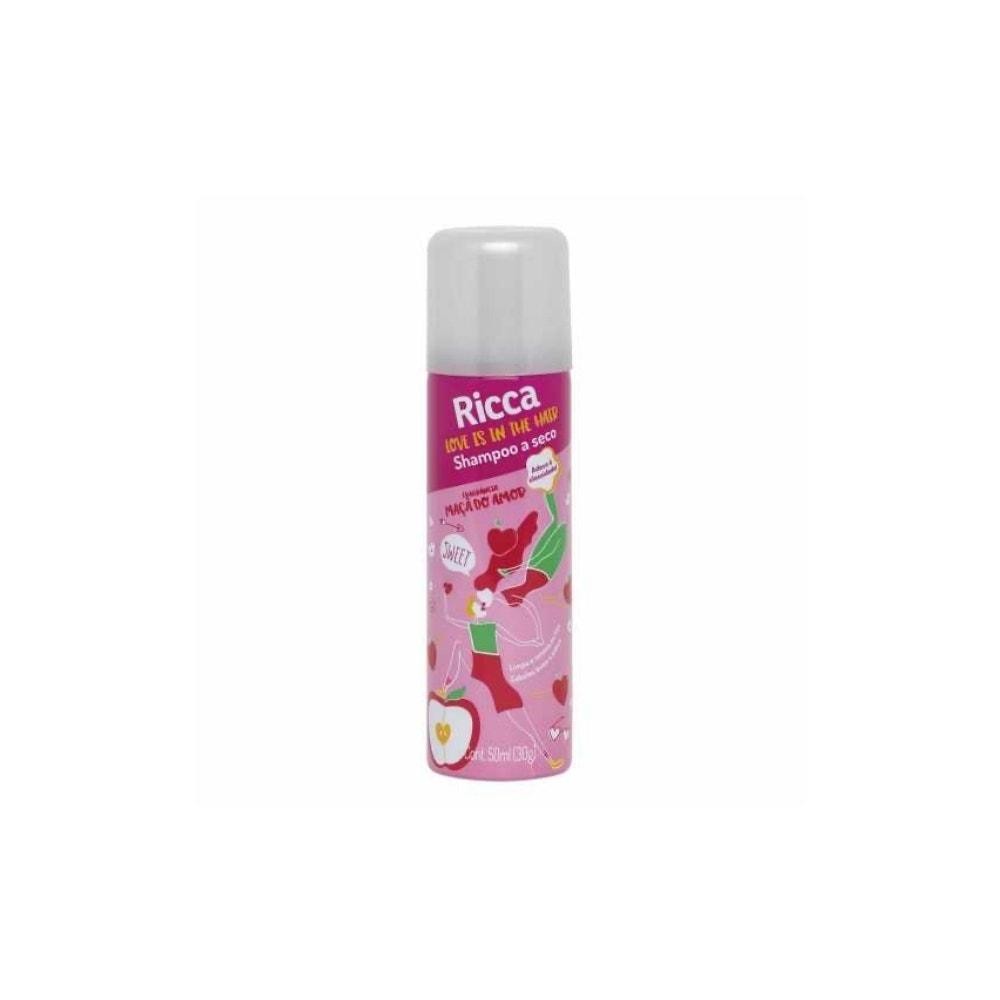 Shampoo A Seco Ricca Maça Do Amor 50ml em Oferta na Shopee
