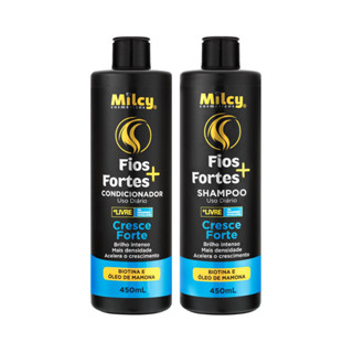 Kit Shampoo Condicionador Cresce Forte Fio Forte Milcy 450Ml