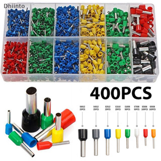 [Dhiint] 400pcs Conector De Cabo Terminal Tubular Fio Isolado Elétrico Em