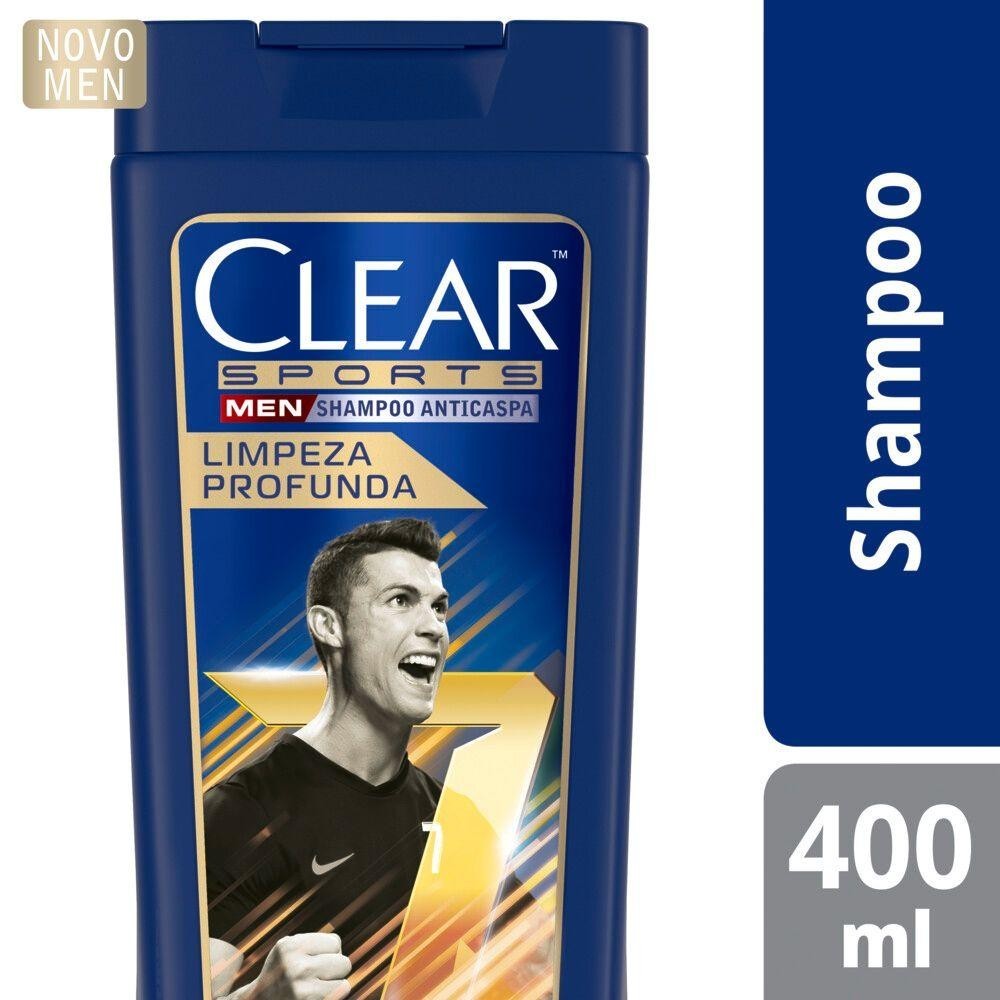 Shampoo Clear Men Sports Anticaspa Limpeza Profunda 400ml - Beauty
