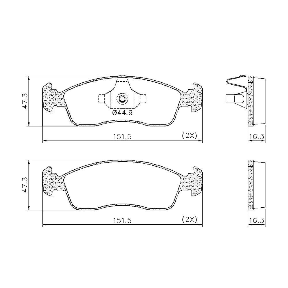 Kit Pastilha Freio Fiat Uno Citroen C3 Dianteira Teves