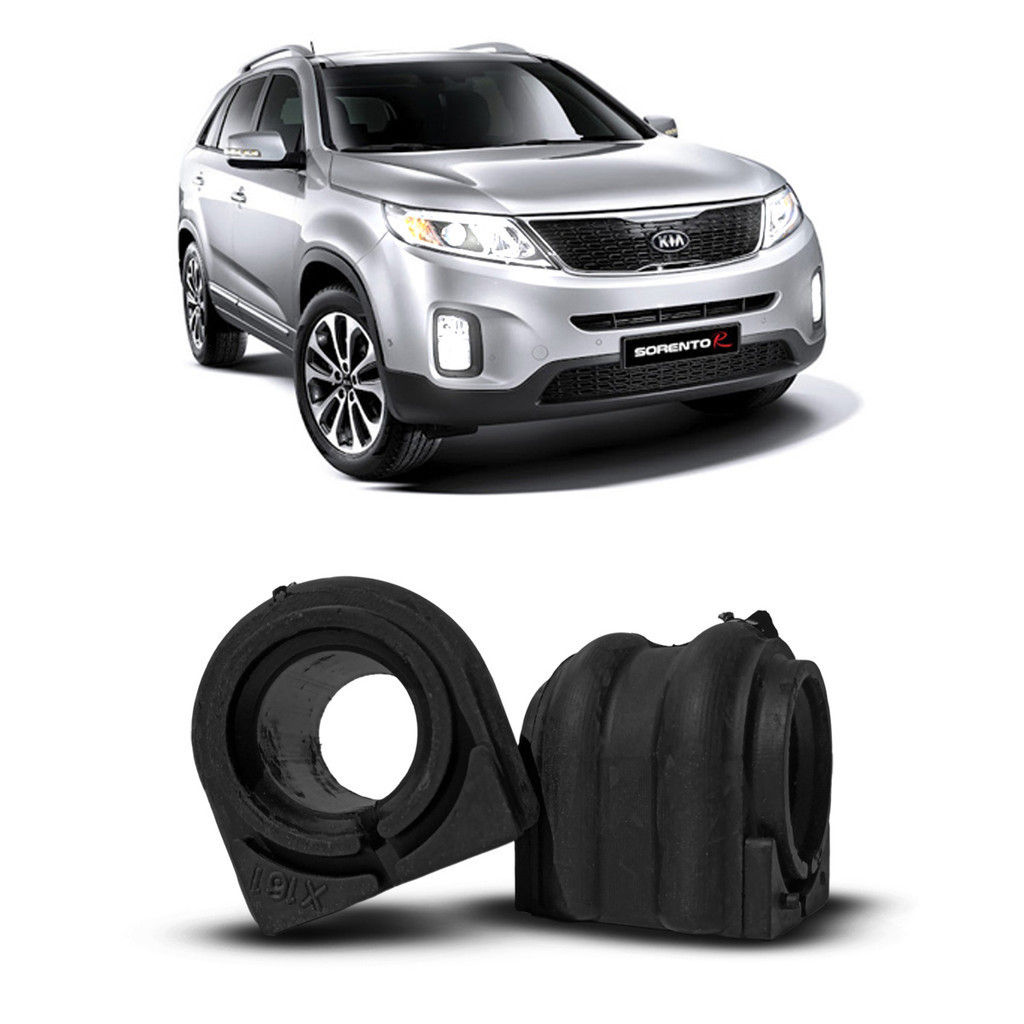 Par Bucha da Barra Estabilizadora Suspensão Dianteira Kia Sorento 3.5 2013 2014 2015 24 Milimetros