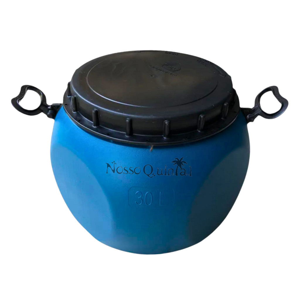 Bombona 30 Litros Pote Porta Ração 15kg Armazenador Com Alça