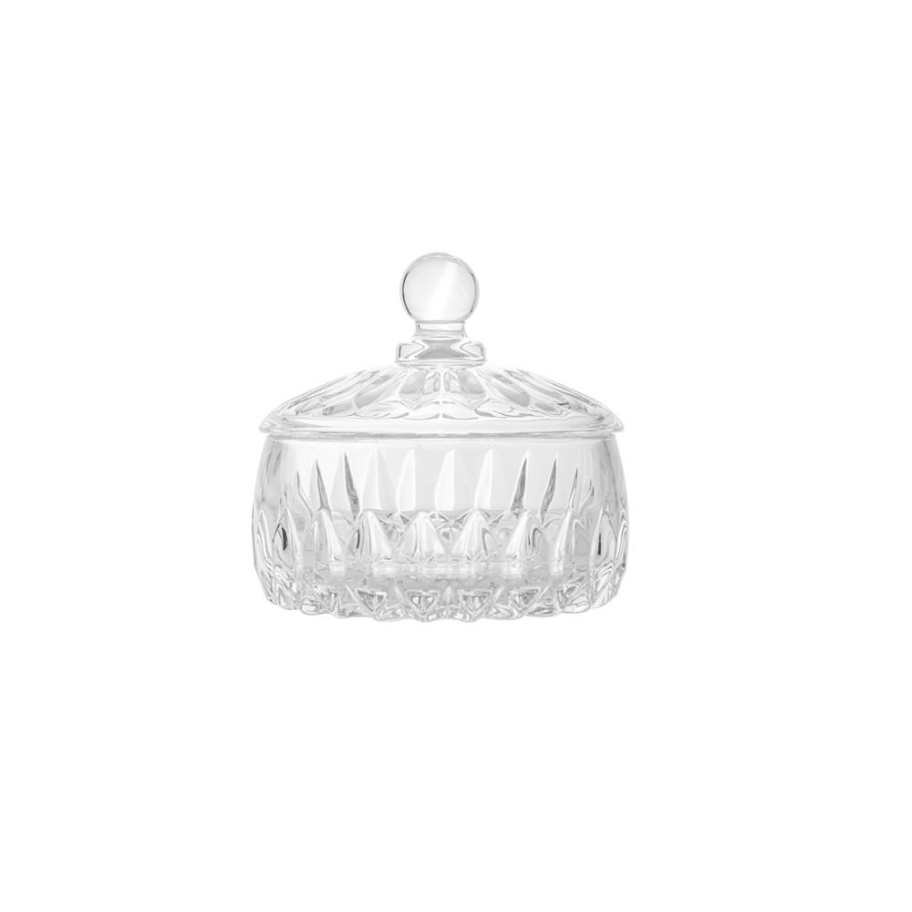 Potiche Decorativo de Cristal Louise 14cm x 14cm - Wolff