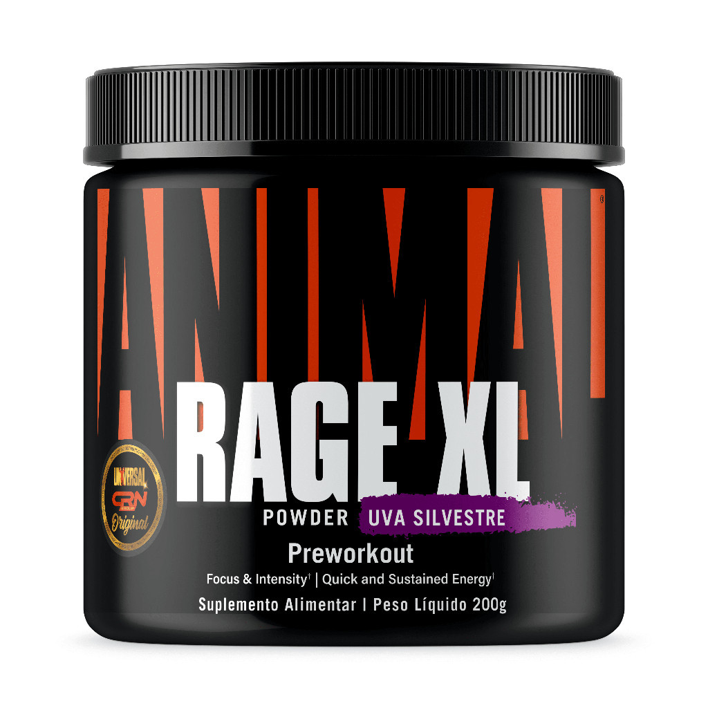 Pré Treino Animal Rage XL 221g - Universal Nutrition em Oferta na Shopee