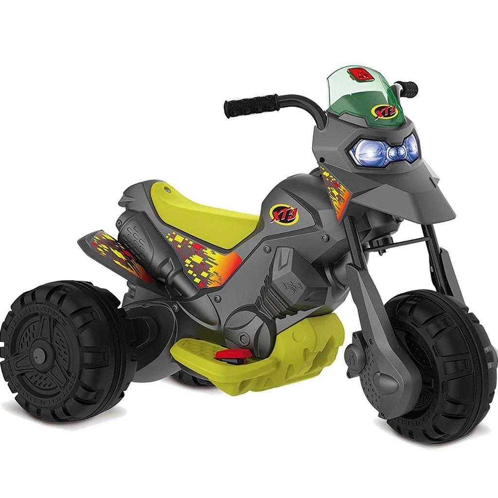 Moto Eletrica Infantil Bandeirante XT3 6V Titanium Cinza em Oferta na Shopee