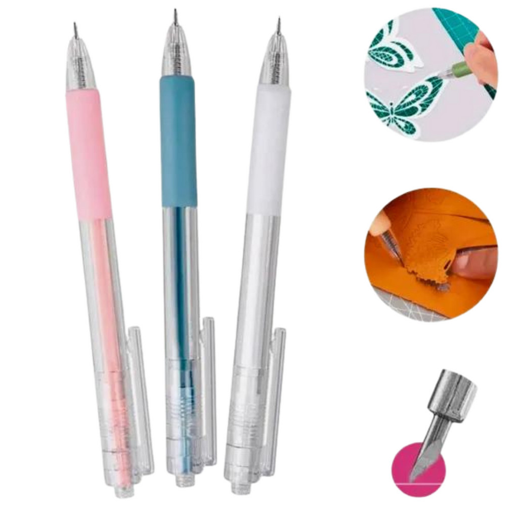 Caneta Estilete de Precisão - 3 unidades em Oferta na Shopee