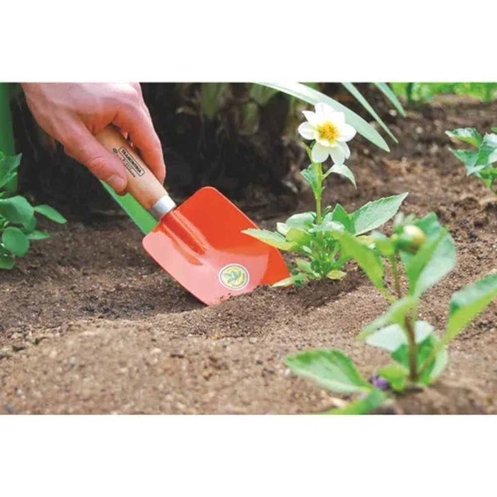 Pazinha Larga Metálica para Jardinagem com Cabo de Madeira - TRAMONTINA - Home & Living