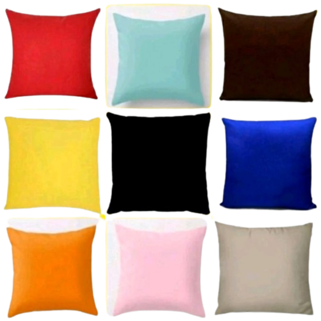 KIT com 2 unidades de capa para almofada 50x50 capa zíper invisível