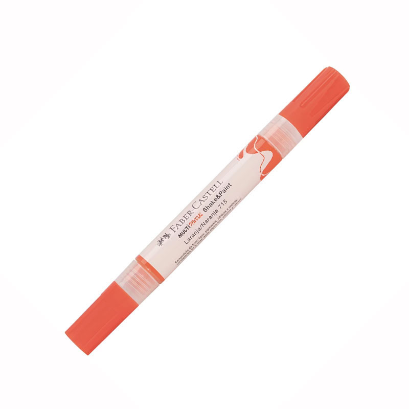 Pincel marcador permanente Multimark Laranja MM/SPLR715 Faber-Castell