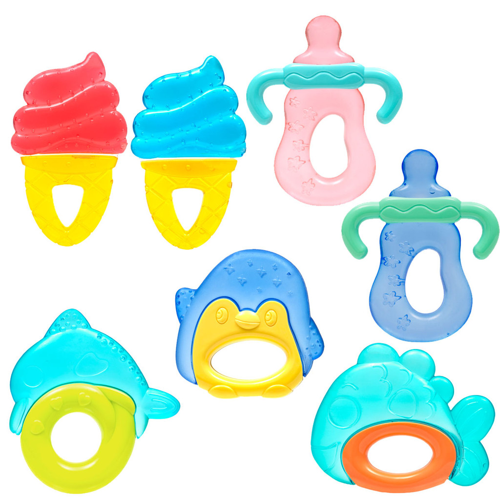 Mordedor com Água Infantil para Bebê Formato Perfeito Textura Macia Primeiros Dentes Buba em Oferta na Shopee