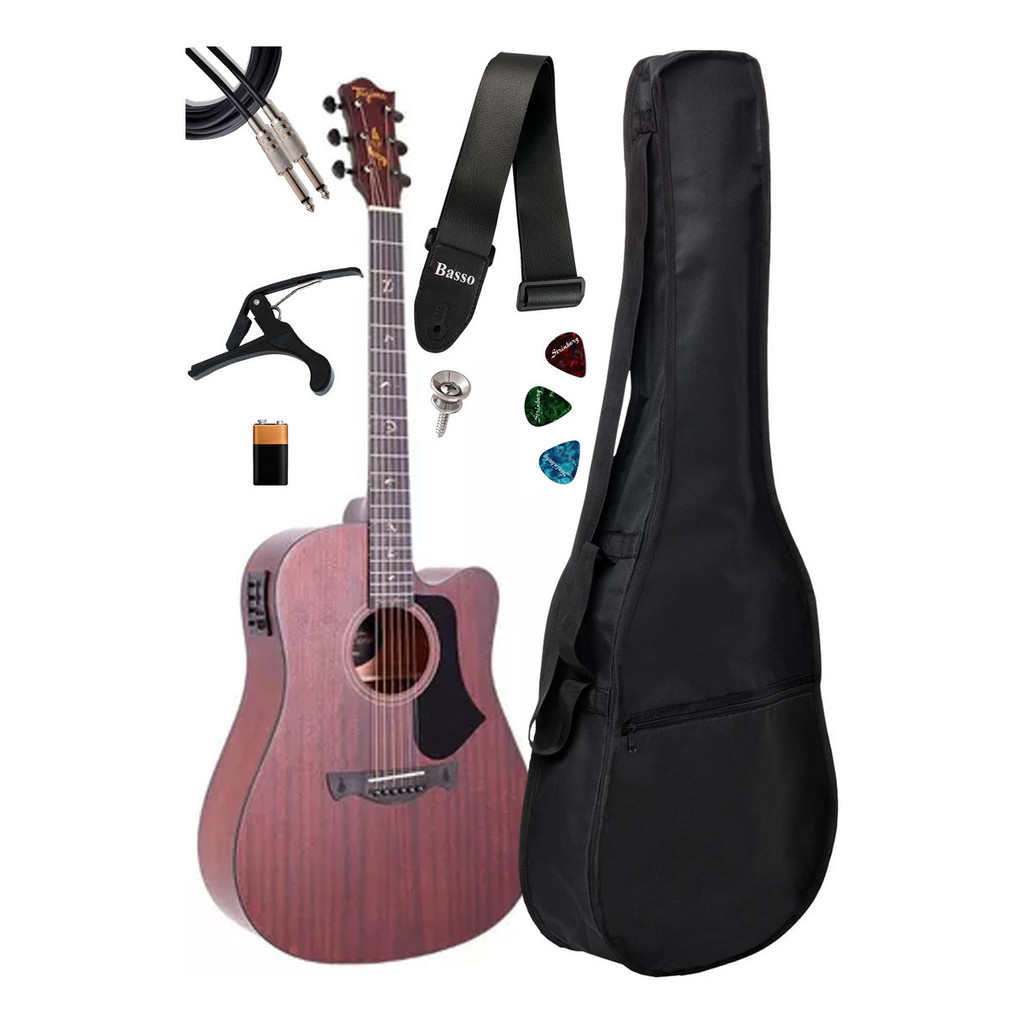 Violão Ele/ac Juninho Afram Tagima Dkmop C/ Capa E Correia em Oferta na Shopee