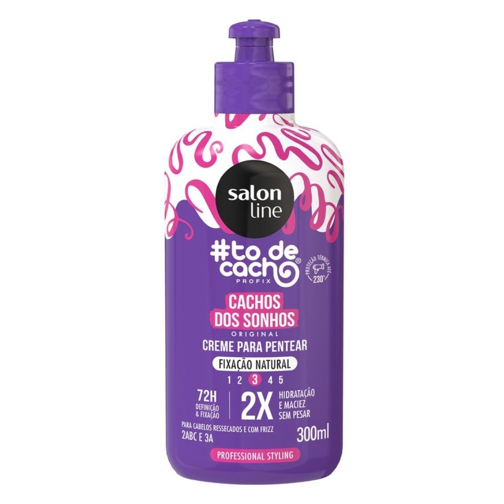 Creme Pentear Definição To De Cacho Sonhos Salon Line 300ml - Beauty