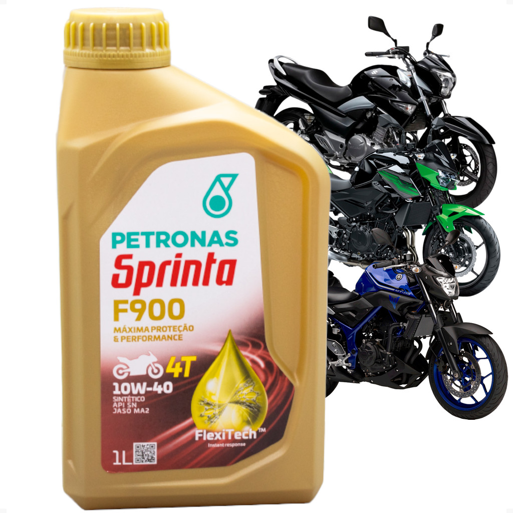 Óleo Para Motor Sintético 10w40 Da Xj6 MT 07 Pra Fazer Lander Tenere 250  Versys Factor 1 Litro F900
