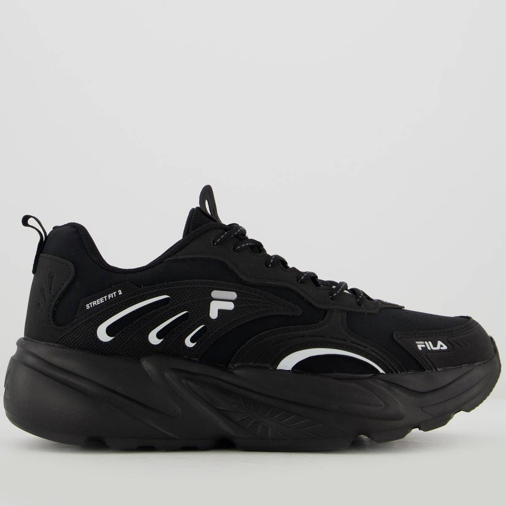 Tênis Fila Street Fit 2 Feminino Preto e Cinza - Women Shoes