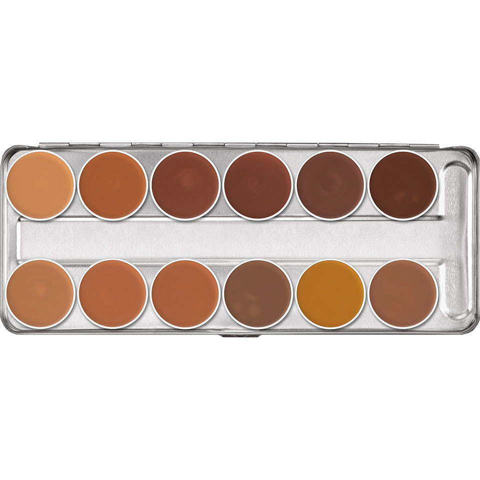 DERMACOLOR CAMOUFLAGE CREME PALETA 12 CORES TOM CARIBBEAN - KRYOLAN