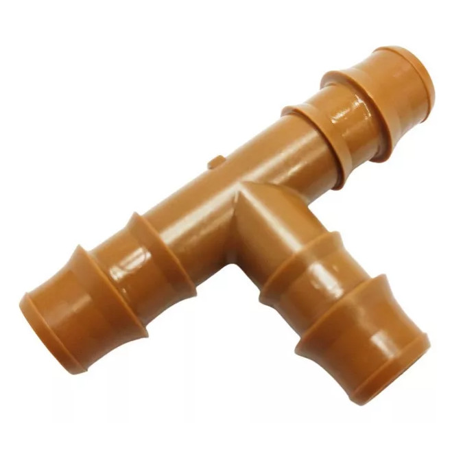 Conector Te Dentado Marrom 16/17mm - Netafim