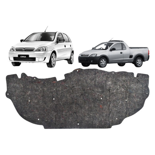 Forro Manta de Capô Térmica Revestida Corsa e Montana 2003 a 2011 com Presilhas