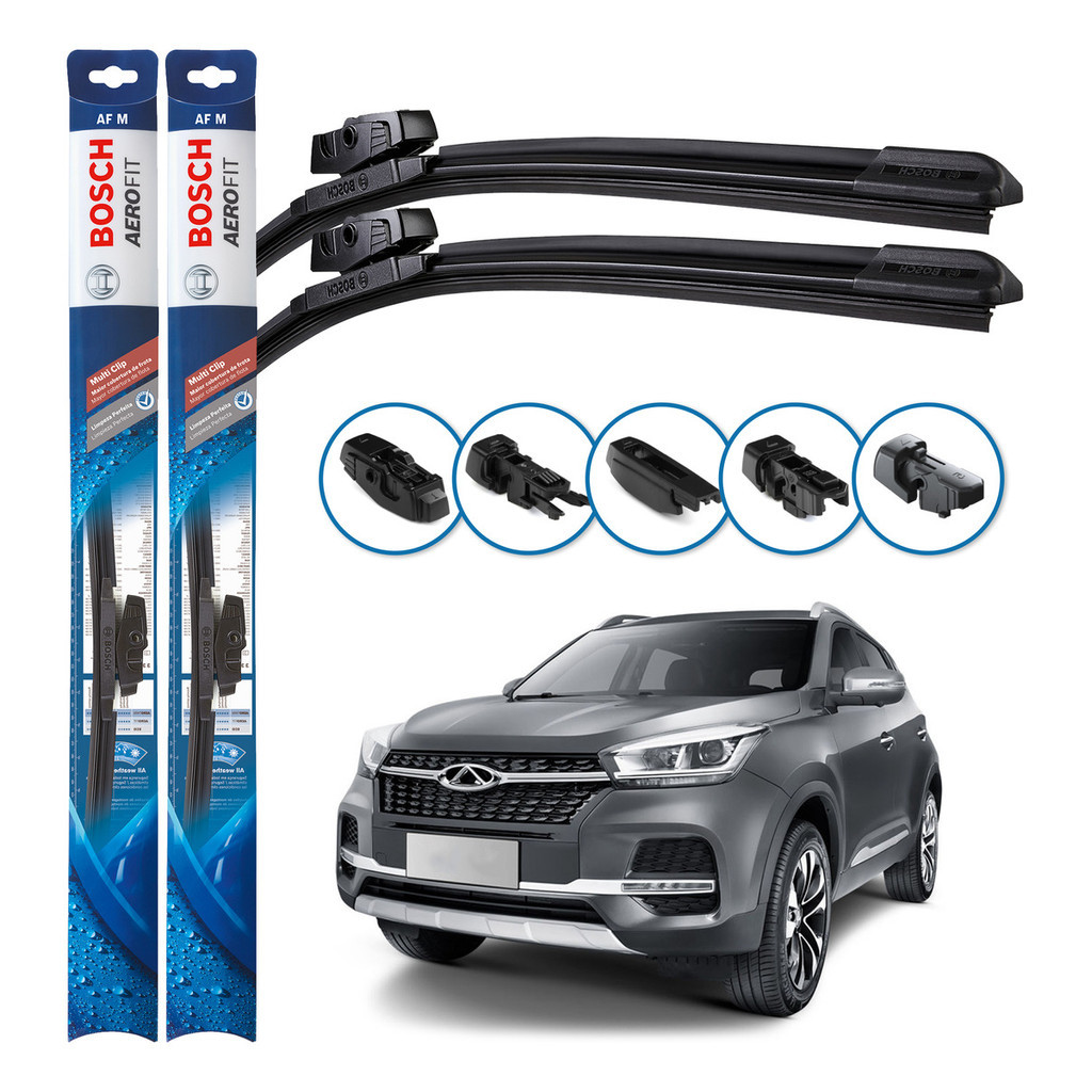 Par de Palhetas Limpador Parabrisa Multiclip Original Bosch Chery Tiggo 5X 2018 A 2024